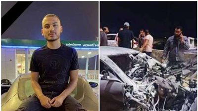 مصرع  نجل رجل أعمال شهير يقود سيارته في حادث مروع بالسويس