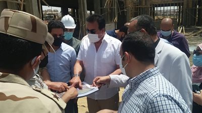 عبدالغفار يتفقد الأعمال الإنشائية بجامعة بنها الأهلية 