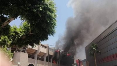 وزير الرياضة: السيطرة على حريق النادي الأهلي