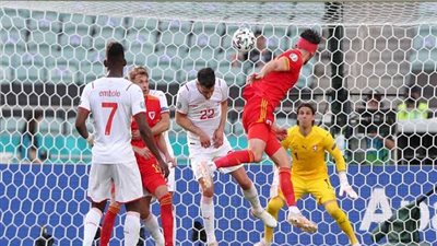 فى امم اوروبا.. تعادل إيجابي بين ويلز وسويسرا 