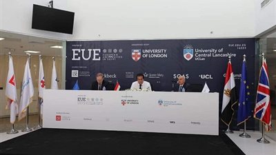 عبدالغفار وسفير الاتحاد الأوروبي يتفقدان مقر مؤسسة الجامعات الاوروبية بالعاصمة الإدارية الجديدة 