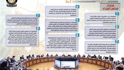 مجلس الوزراء يصدر عدد من القرارات الوزارية الهامة في 