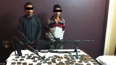 ضبط متهمان بحوزتهم جرينوف وبندقية الية في أسيوط