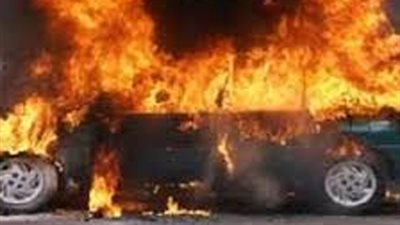 انفجار سيارة ملاكي بالقرب من فرع للبنك الأهلي بالفيوم