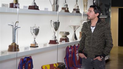 محمد بركات فى ضيافة برشلونة