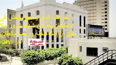 دار الافتاء الغش من الكبائر والمراقب المتهاون مع الطلاب متعاونٌ على الإثم والعدوان