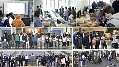  الجامعة الألمانية تستضيف 142 من طلاب المدارس 