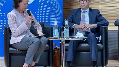 اشرف منصور ووفد مصري في احتفالية الهيئة الالمانية للتبادل العلمي فى بون