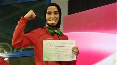 فوز ابنة جامعة دمياط بالميدالية البرونزية فى بطولة البحر المتوسط