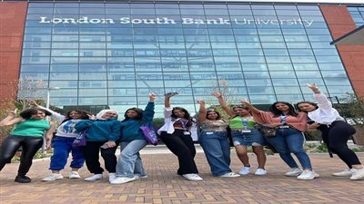 الجامعة البريطانية في مصر توفد عددًا من طلابها إلى جامعة لندن ساوث بانك 