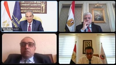 وزراء الصحة والتعليم العالي والاتصالات يتابعون منظومة العمل بمبادرة 