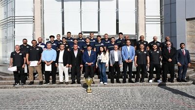 وزير الشباب يكرم المنتخب المصري للكرة الطائرة بعد حصوله على البطولة الأفريقية 