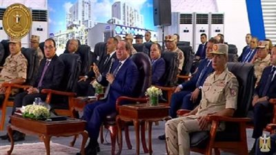 تصريحات الرئيس السيسي خلال افتتاح مصنع الرمال السوداء فى كفر الشيخ