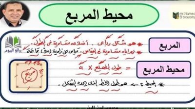 مراجعة محيطى ومساحتى المربع والمستطيل لرابعة ابتدائى.. ما تفوتهاش