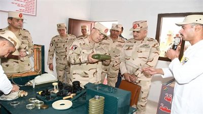  الفريق أسامة عسكر يتفقد المدينة الصناعية الغذائية 