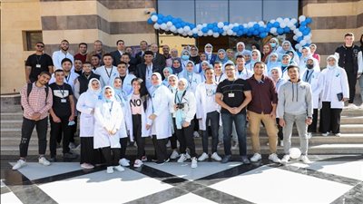 طلاب جامعة سلمان الدولية ينظمون حملة توعية بمخاطر مرض السكر