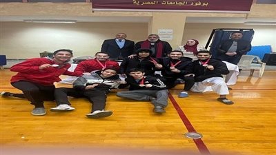 منتخبات جامعة عين شمس تحقق عدد من المراكز الأولى بفعاليات بطولة الجامعات المصرية الشهيد الرفاعي الـ ٥٠