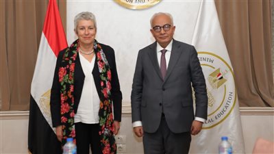 وزير التربية والتعليم يبحث مع وفد معهد جوته دعم سبل التعاون المشترك في تطوير التعليم