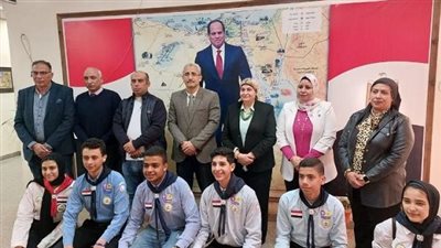 مدير تعليم القليوبية تستقبل لجنة التقييم الكشفي على مستوى الجمهورية 