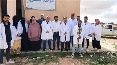 جامعة مطروح تدفع بقافلة بيطرية مجانية لقرية 