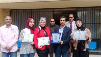 حصول طلاب كفر الشيخ على درع التميز فى المؤتمر العلمى المتكامل السادس