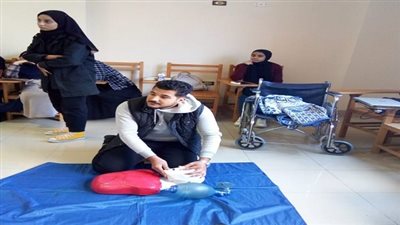 كلية التمريض جامعة كفر الشيخ تنظم دورة تدريبية عن الإسعافات الأولية