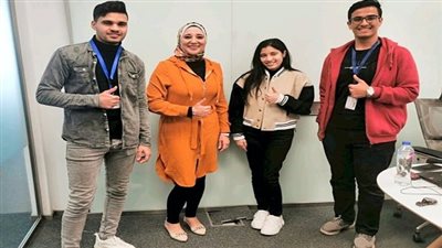 فوز طلاب جامعة المنصورة بالمركز الأول فى مسابقة هواوي لتكنولوجيا المعلومات