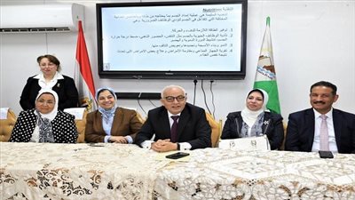 وزير التربية والتعليم يشارك فى فعاليات الندوة التثقيفية لنشر الوعى الصحى والقضاء على أمراض سوء التغذية بالجيزة