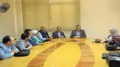 رئيس جامعة كفر الشيخ يلتقي بأعضاء هيئة التدريس بكلية الذكاء الاصطناعي