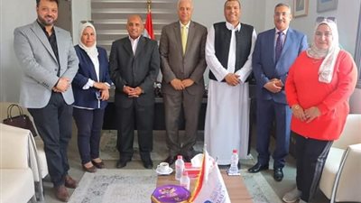 وكيل تعليم مطروح يلتقي رئيس جامعة العلمين الدولية