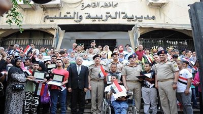 القوات المسلحة تقدم تيسيرات لطلبة مدارس التربية الفكرية من ذوى الهمم لإنهاء مواقفهم التجنيدية