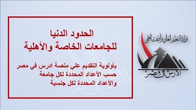 تنسيق الطلاب الوافدين.. تعرف على الحد الأدنى للقبول بكليات القطاع الطبى بالجامعات الحكومية