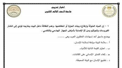 التربية والتعليم تنشر النموذج الاسترشادي فى مادة 