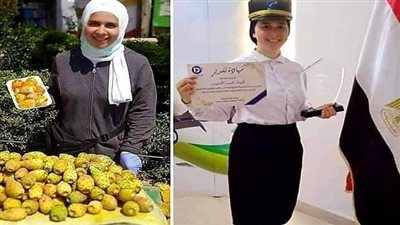 هبة انسانة مكافحة.. تدرس الطيران وبائعة تين شوكي بعد الظهر 