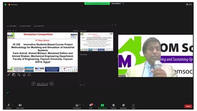 التعليم العالي: فوز فريق كلية الهندسة جامعة الفيوم بالمركز الثالث في 