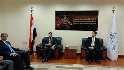 الجيزاوي يستقبل وزير الشباب لمناقشة رسالة دكتوراه بجامعة بنها