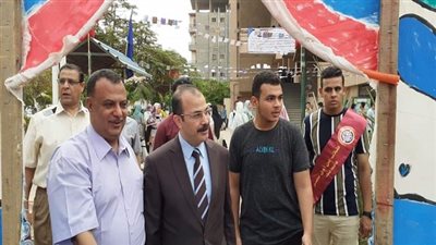 نائب رئيس جامعة بنها لشئون خدمة المجتمع وتنمية البيئة يتفقد سير العملية التعليمية 
