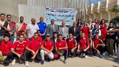 رئيس جامعة طنطا يتفقد حملة التبرع بالدم دعما للأشقاء الفلسطنيين