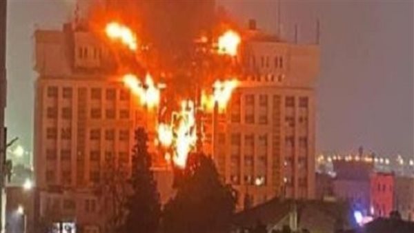 حريق مديرية أمن الاسماعيلية