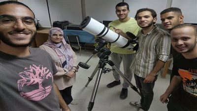 مركز الطقس الفضائي بجامعة حلوان يرصد ظاهرة خسوف القمر