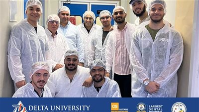 طلاب هندسة الميكاترونكس في جامعة الدلتا يزورون مصنع دلتا جراند فارما 