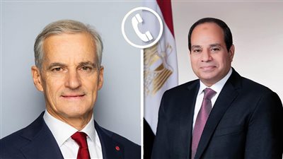 الرئيس السيسي يتلقي اتصالًا هاتفيًا من يوناس من رئيس وزراء النرويج