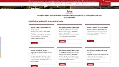 وظائف جامعه ..  جامعة رأس الخيمة تعلن عن وظائف أعضاء هيئة التدريس جديدة 