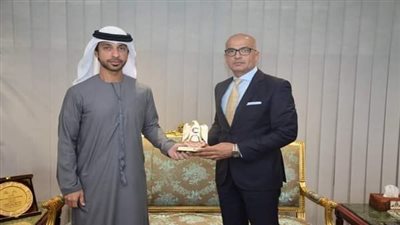 رئيس جامعة عين شمس يستقبل ملحق التعليم وعلوم التكنولوجيا لدولة الإمارات بالقاهرة