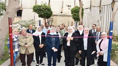 عميد بنات عين شمس تفتتح مسجد الطالبات بعد تجديده من خلال تبرعات أعضاء هيئة التدريس