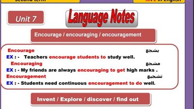 مراجعات نهائية.. اختبار على الوحدة السابعة وإجابتها لـ ثانية ثانوي 