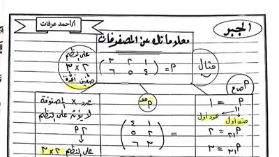 مراجعات نهائيه.. روشتة التفوق فى الرياضيات.. الصف الاول الثانوي 23 صفحة مش هتقدر تفوتهم 