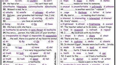 مراجعات نهائيه.. 200 سؤال في مادة اللغة الإنجليزية لـ الصف الخامس الإبتدائي
