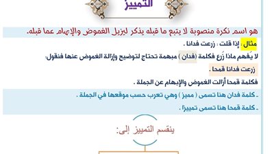 مراجعات نهائيه.. شرح وتدريبات على درس التميز لـ الصف الثاني الإعدادي 