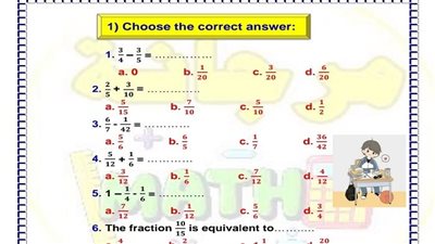 مراجعات نهائيه.. مراجعة ماث عن مقرر شهر فبراير لـ الصف الخامس الإبتدائي 